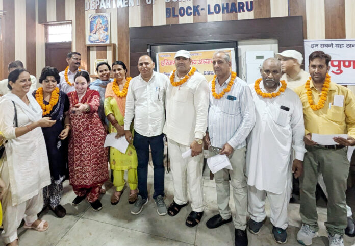 Formation of new executive committee of Loharu block of Haryana School Teachers Association