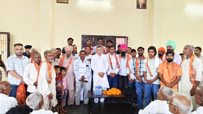 The process of people joining BJP continues in Jagadhari assembly