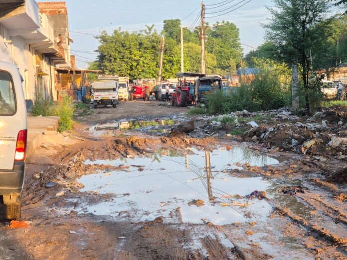 Vegetable market is suffering the brunt of alleged neglect by government and administration.