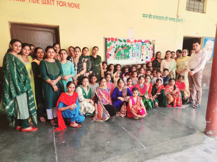 Teej festival celebrated in H.C. Memorial Public School