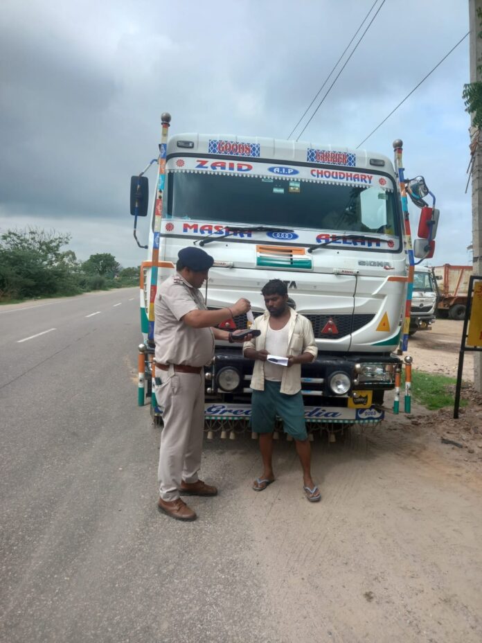 Charkhi Dadri Police conducted special checking operation to ensure road safety and compliance with traffic rules