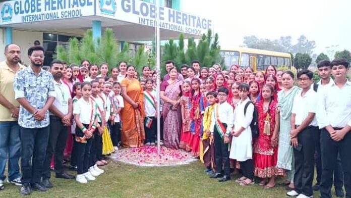 Independence Day celebrated at Globe Heritage International School