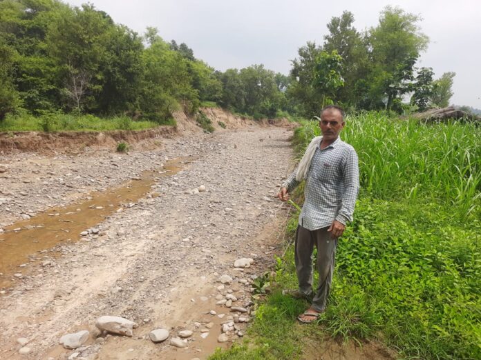 The forest department and the panchayat colluded to dig a new river