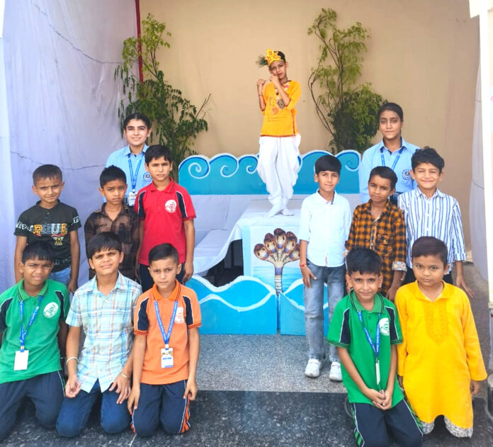 Janmashtami festival was celebrated in St. Joseph School by making tableaux