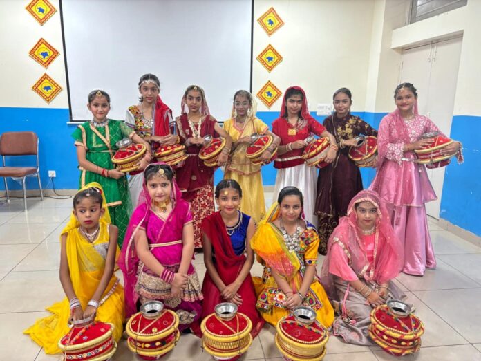 Children dressed as Kanha, Radha and Gopis enthralled the audience at DAV Police School