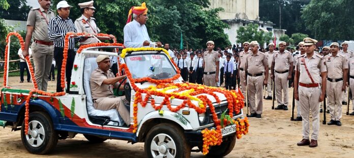 Sub-division level Independence Day function celebrated with great pomp in Mahindergarh