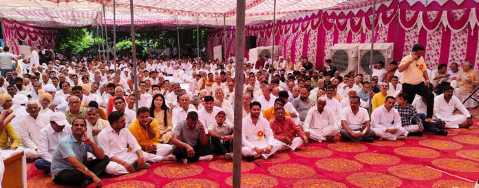 A Mahapanchayat was organized by Sarv Brahmin Samaj Bhiwani