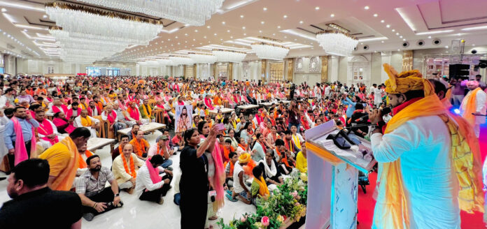 Brahmin community gave blessings to Naveen Goyal's pledge for development of Gurugram.