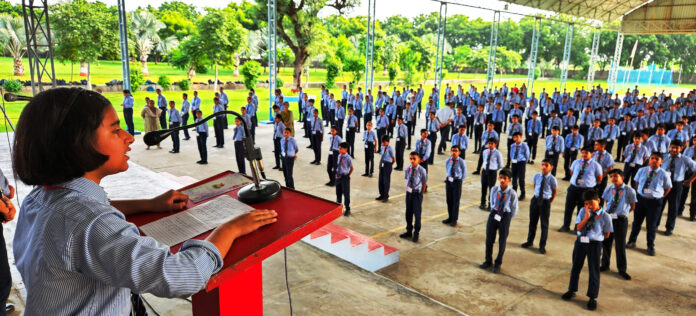 Various competitions organized on the occasion of Hindi Diwas in BRCM Gyan Kunj School