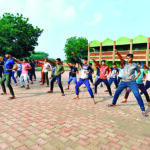 Aryaveer Dal also made students practice Deepasana