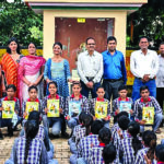 Students who topped in block and district level school sports competitions were honored.