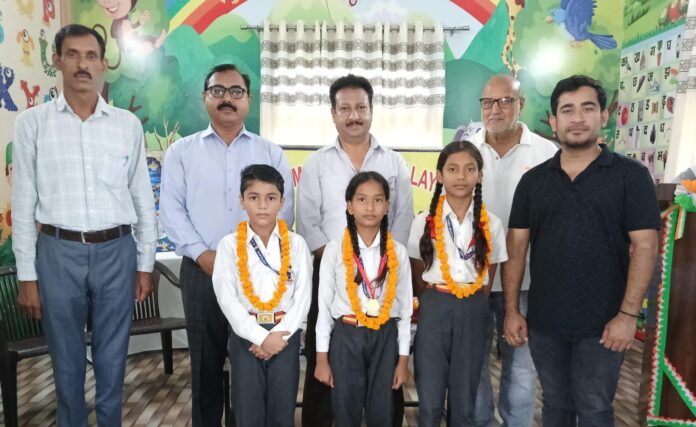 Mahi Sharma got selected in the state level yoga competition