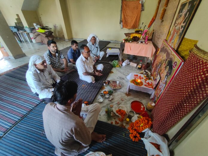 Worship was performed regarding the annual Jag