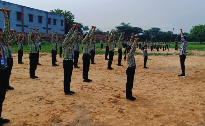 Aryaveer Dal organized exercise training and health care camp.