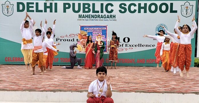 Ganeshotsav was celebrated in full swing at DPS Mahindergarh