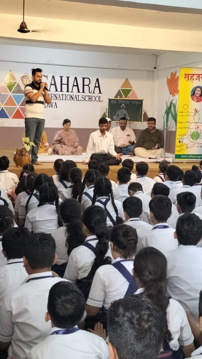 One day Sahaja Yoga workshop organized at Sahara International School