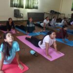 I.B. Yoga session organized by Biology Association in college