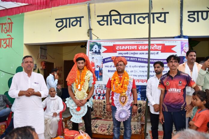 Asian Championship bronze medal winner given grand welcome in his native village