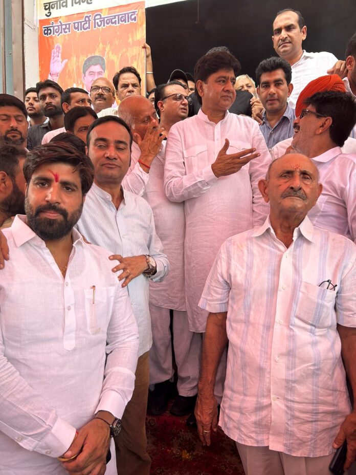 Congress candidate Chaudhary Akram Khan opened office in Jagadhari city