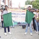 NSS unit of Arya College took out voting awareness rally