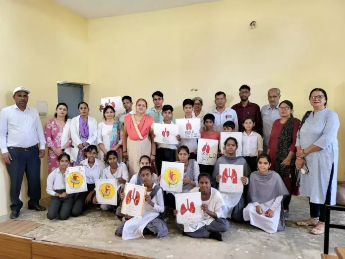 Painting competition organized on TB awareness