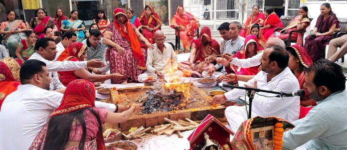 Shrimad Bhagwat Katha concludes with this building