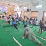 Inter college yoga competition organized by Yoga Club of Vaishya Mahavidyalaya