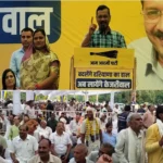 जनसभा को संबोधित करते हुए दिल्ली के पूर्व मुख्यमंत्री अरविंद केजरीवाल।