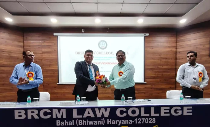 Induction program organized for freshers at BRCM Law College