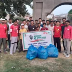 Cleanliness drive conducted by NYV of Nehru Yuva Kendra in Bhodia Kheda