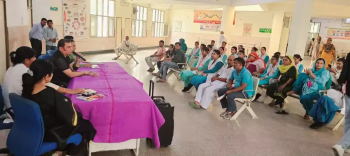 The general public was made aware about deafness in the civil hospital