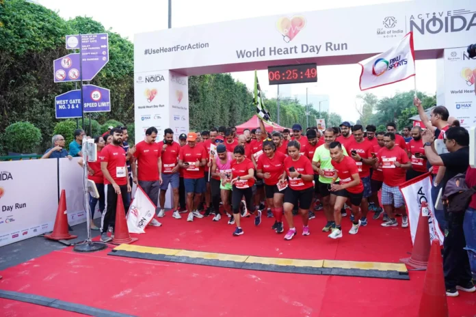 'World Heart Day Run' in Noida created awareness about heart health