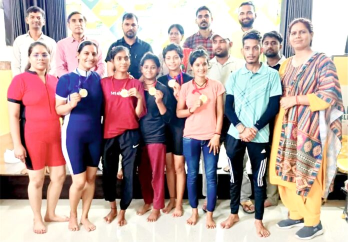 Players of Yaduvanshi College got selected at state level in yoga competition