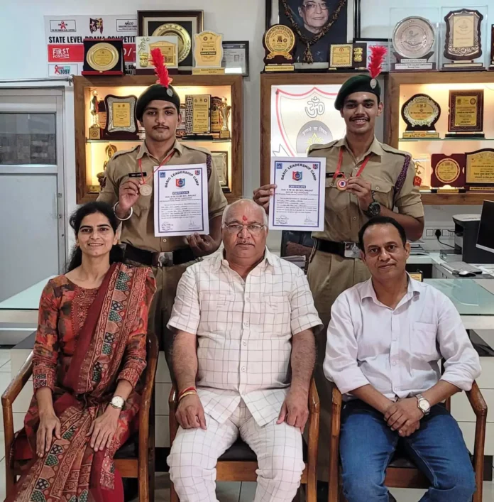 NCC cadets were honored on their arrival at Vaish College