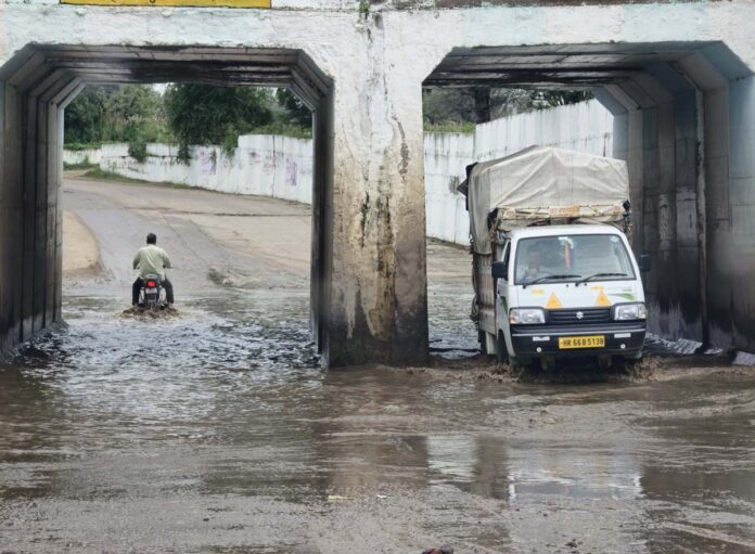 Damaged railway underbridges are inviting accidents due to rainy dampness and waterlogging