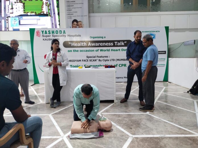 CPR training camp was organized at Yashoda Hospital