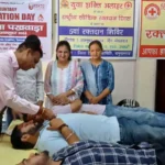 35 people donated blood in the blood donation camp