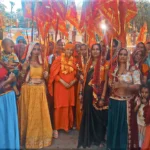 A group of women devotees reached Mata Bhura Bhavani temple, Sisoth