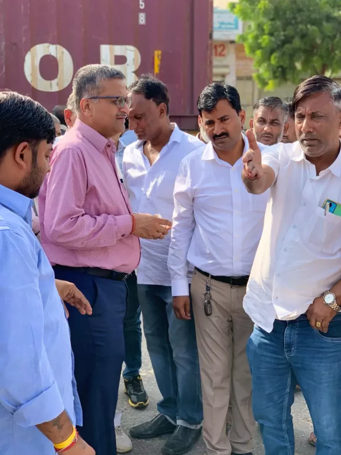 Ashok Khemka visited the grain markets