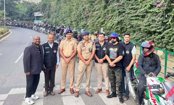 Bike rally organized with the aim of curbing cyber crimes