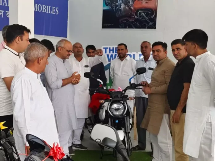 SDM distributed 101 saplings for environmental protection and launched a CNG-powered bike