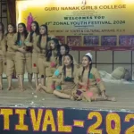 DAV Girls College gave a touching presentation of choreography in Youth Festival