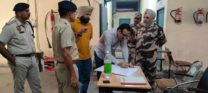 Deputy Commissioner visited the counting centres and reviewed the arrangements