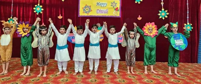 Diwali festival celebrated with great pomp in Indus School