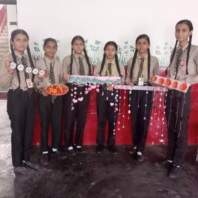 Diwali festival was celebrated in Sanjay Gandhi Public School