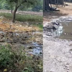 Due to lack of drainage of dirty water, the people of the colony live in a dirty environment