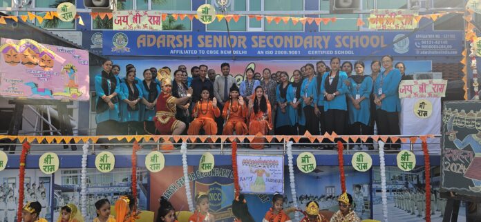 Durga Ashtami Pujan and Dashahare festival celebrated at Adarsh ​​Senior Secondary Bargat Jattan School