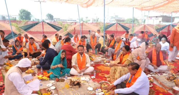 Eighteen Kundiya Maha Yagya was organized during Maharaja Agrasen Jayanti celebration