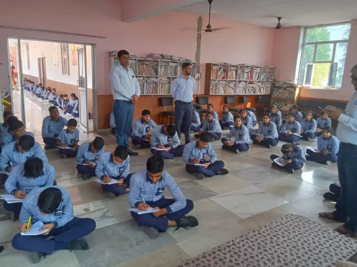 Essay and painting competition in Makrana school