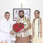 Former Cabinet Minister Kanwar Pal made a courtesy call on Chief Minister Naib Saini